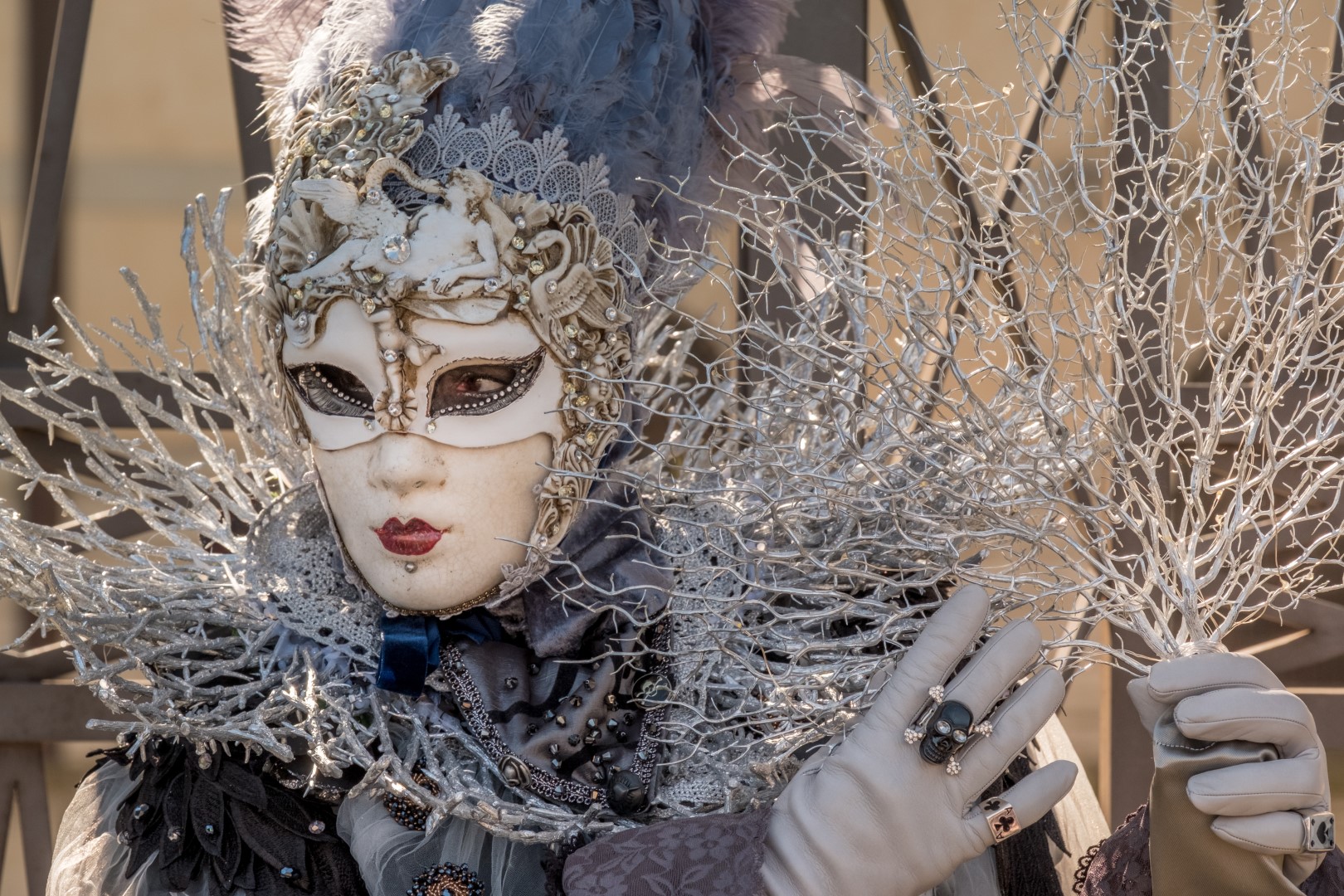 masque de Reine des neiges carnaval Venise